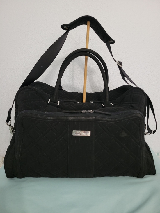 Vera Bradley Handbags - Black Quilted Travel Weekender Bag